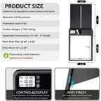 FarmParadise Automatic Chicken Coop Door – Battery Powered, LCD Display, Weatherproof & Safe, 2 Modes (Timer & Manual)